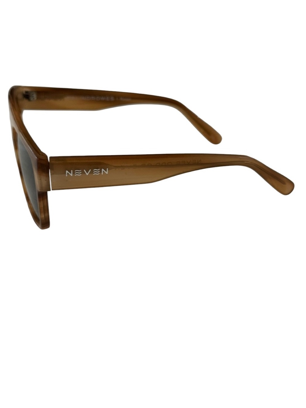 Neven Palindrome Noon Smokey Brown Sunglasses with Black Lenses - Picture 3 of 8